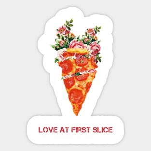 Love at first slice Sticker